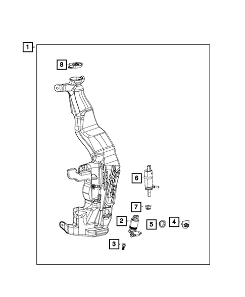 Wiper and Washer System for 2019 Jeep Grand Cherokee #1