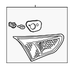 8336A036 - : Combo Lamp Assembly for Mitsubishi: Lancer Image