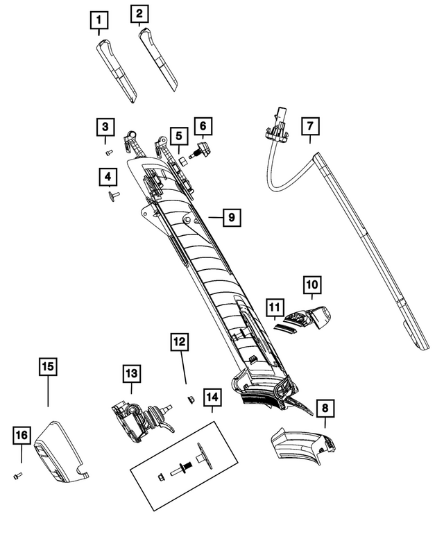 55154587 - Glass: Nozzle Mounting Nut for Mopar Image