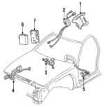 16161409 - Electrical: Passenger Compartment Sensor for Buick: Regal | Chevrolet: Lumina | Oldsmobile: Cutlass Supreme | Pontiac: Grand Prix Image