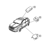 5064903AC - Electrical: Telematics Module for Chrysler: 300, Sebring | Dodge: Avenger, Caliber, Charger, Durango | Jeep: Commander, Compass, Grand Cherokee, Patriot Image