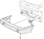 E8FZ17906C - Body: Bumper Cover for Ford: Escort Image