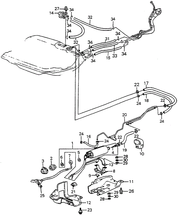 Fuel Pump (PGM-FI) for 1985 Honda Accord #0