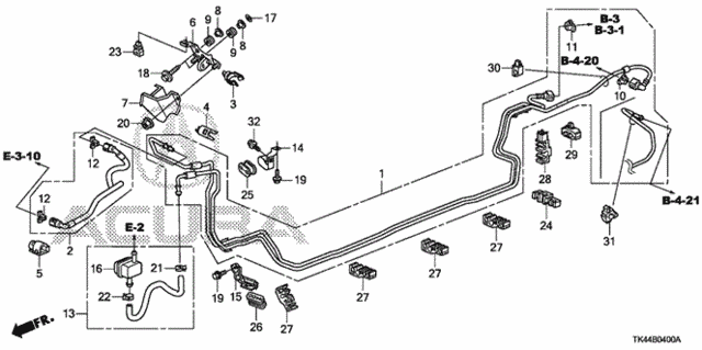 Fuel Pipe (2WD) for 2011 Acura TL #0