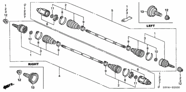 Rear Driveshaft for 2005 Honda Pilot #0