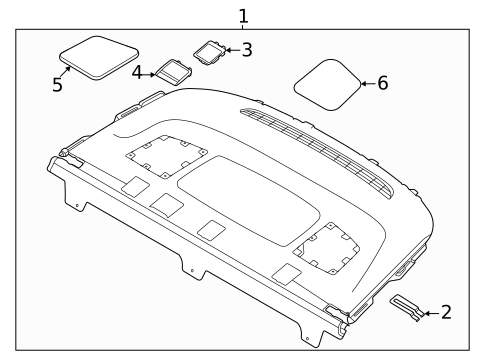 Package Shelf Trim for 2022 Kia K5 #0