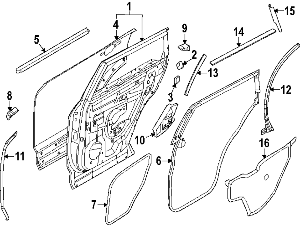 2022-2025 Nissan Pathfinder Door Shell 82101-6TA0A | Nissan USA