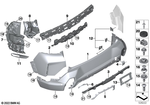 51129450903 - : Bumper Bracket Rear for BMW Image