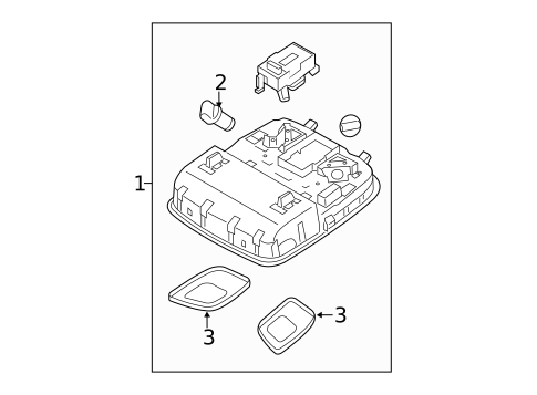 Overhead Console for 2014 Kia Sorento #0
