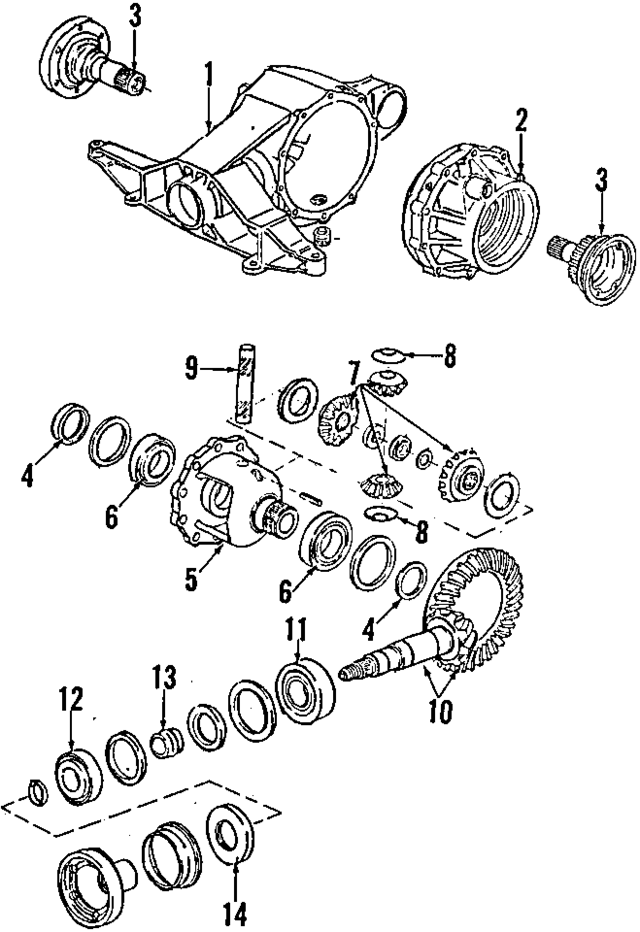 17500040J - Universals &amp; Rear Axle: Differential for Audi Image
