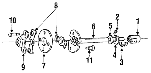Shaft & Internal Components for 1993 Dodge W150 #0