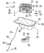 68745338AA - 2.0L Gas; Engine: Hex Flange Head Locking Bolt And Washer for Chrysler: 200, Sebring | Dodge: Avenger, Caliber, Journey | Jeep: Compass, Patriot Image