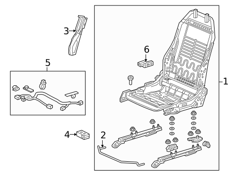 Driver Seat Components for 2019 Honda Civic #7