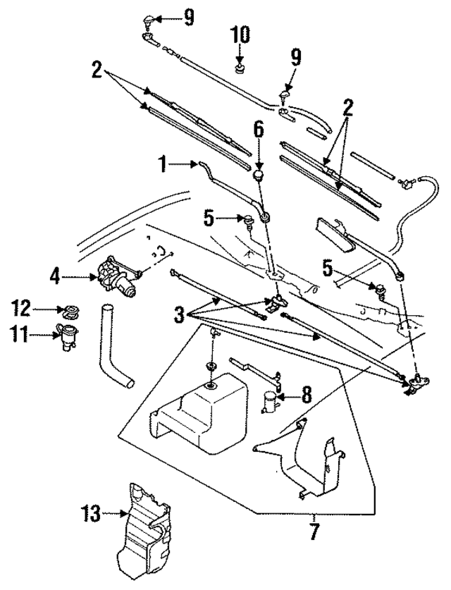 NA0167360B - : Wiper Transmission for Mazda Image