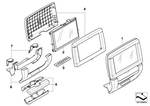 65509166784 - Audio, Navigation, Electronic Systems: Display for BMW Image