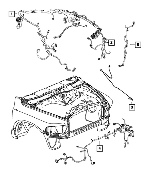Wiring-Headlamp to Dash for 2013 Ram 1500 #0