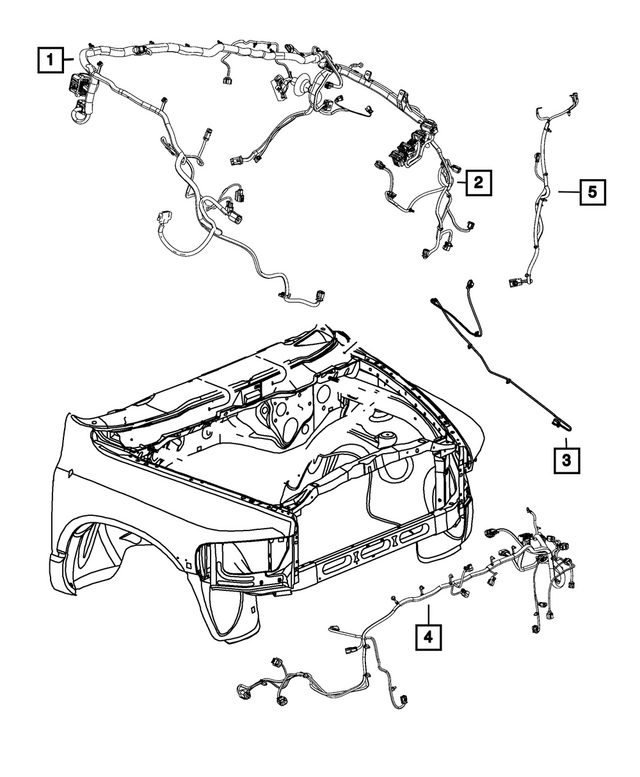 68092370AD - : Front End Module Wiring for Mopar Image