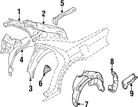 Inner Components for 1994 Mitsubishi Diamante #0
