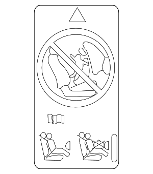 5G0010029J - Body: Air Bag Label for Audi Image