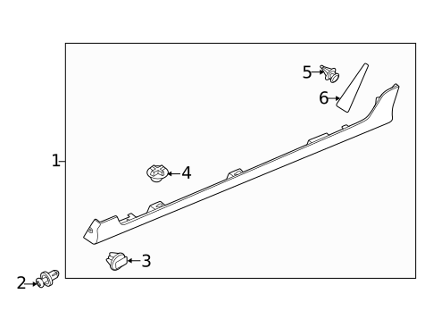 Exterior Trim - Pillars for 2013 Mazda 2 #0