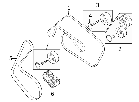 Belts & Pulleys for 2011 Audi A6 Quattro #0