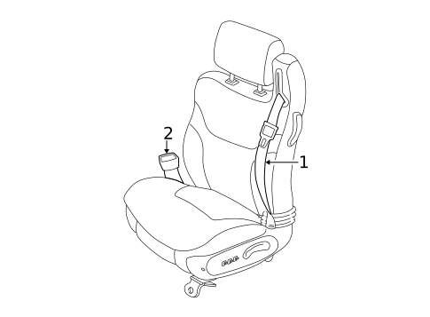 Seat Belt for 2003 Chrysler Sebring #1