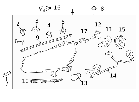 Combination Lamps for 2016 GMC Acadia #0