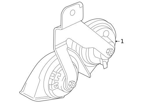 Horn for 2011 Mazda 6 #0