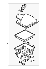 AR3Z9600D - Engine: Air Cleaner Assembly for Ford: Mustang Image