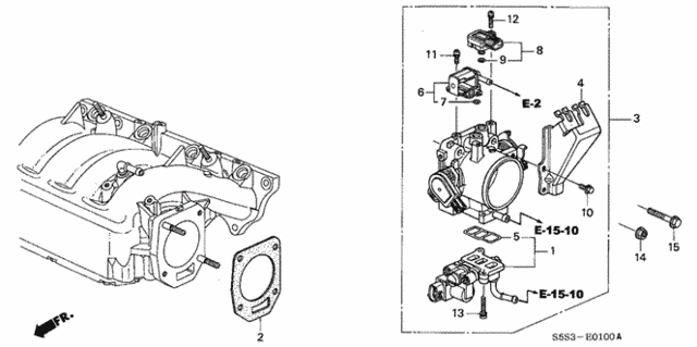 Throttle Body for 2003 Honda Civic #0