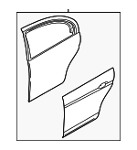 XR828668 - : Door Shell for Jaguar Image