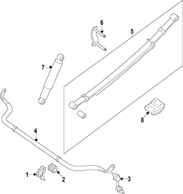562309BU0A - : Suspension Stabilizer Bar for Nissan Image