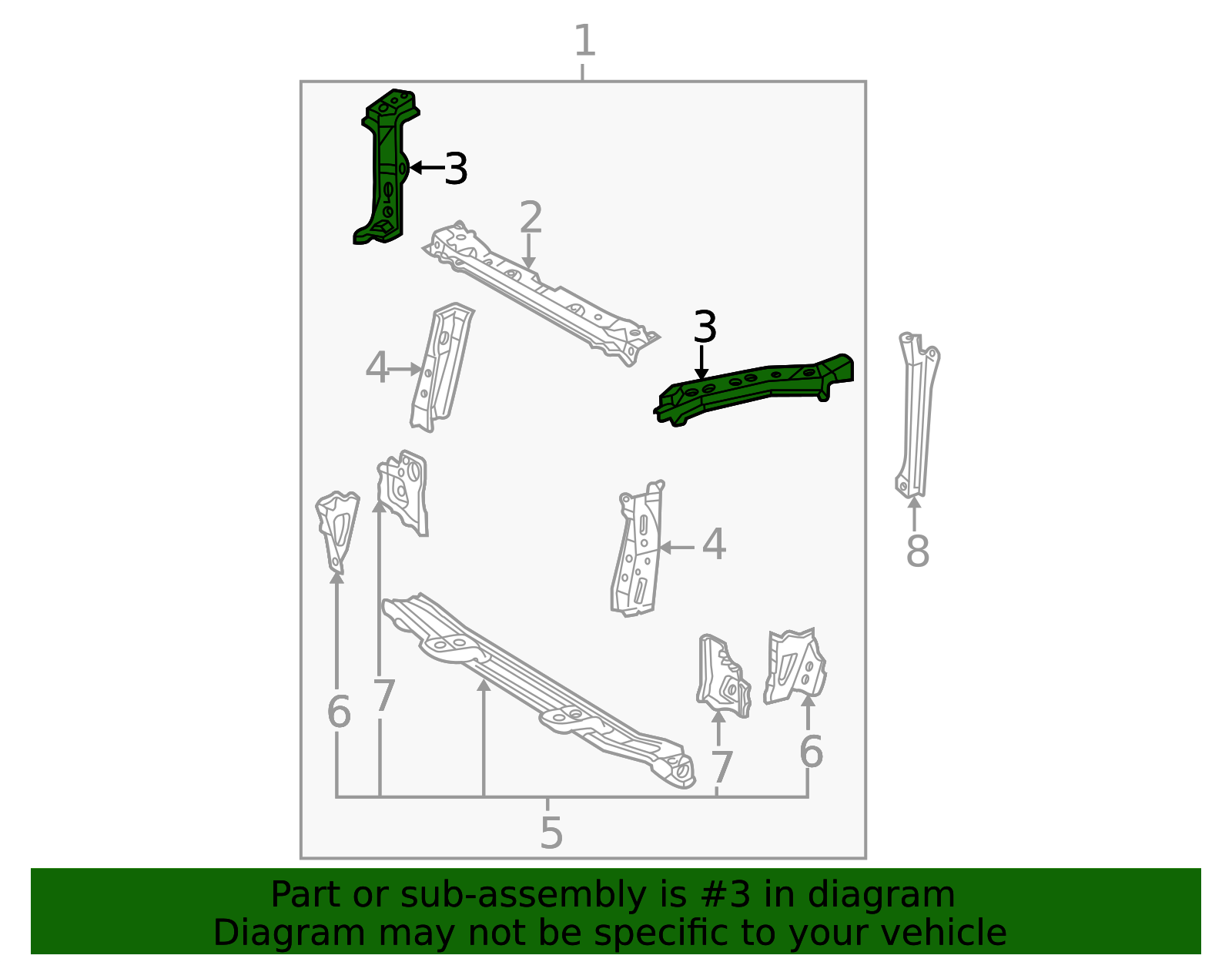 Support Parts 53214-42020 - High-Quality Radiator Support Bracket for 2001-2005 ...
