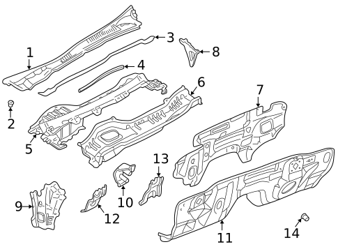 Cowl for 2005 INFINITI Q45 #0