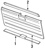 8499041G11 - Body: Sill Plate for Nissan Image