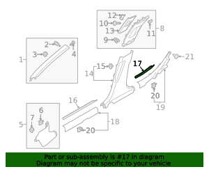 2018-2023 Kia Stinger Rear Sill Plate 85877-J5100WK | OEM Parts Online