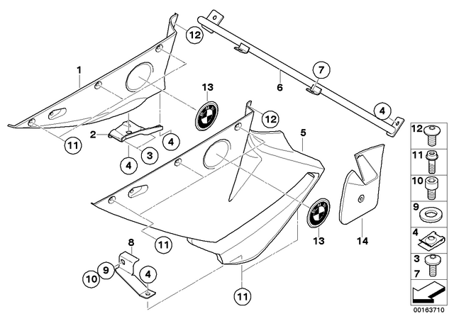63127698303 - : Fillister Head Screw - M8X16 for BMW-Motorrad Image