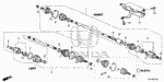 44327SMA003 - Chassis: BAND B, DRIVESHAFT for Honda Image