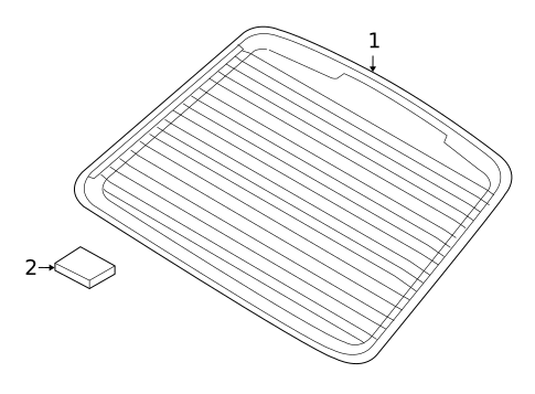 Glass - Lift Gate for 2006 Porsche Cayman #0
