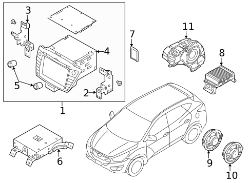 Sound System for 2015 Hyundai Tucson #0