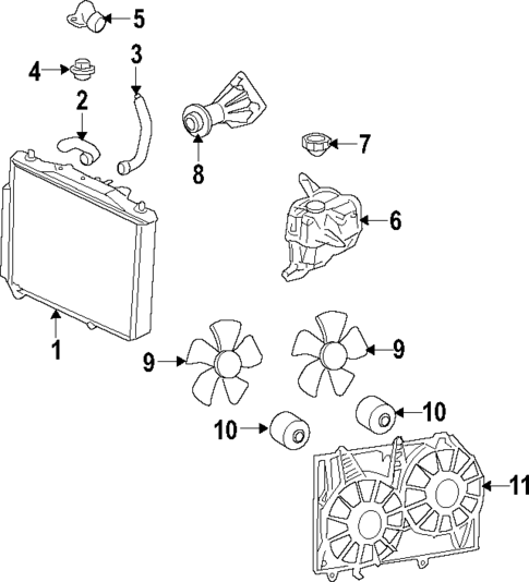 Cooling System for 2009 Pontiac G8 #0