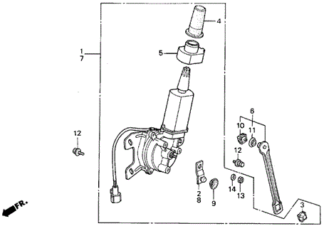 Retractable Motor for 1988 Acura Integra #0