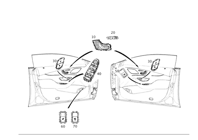 2139055303 - Special Equipment: Switch Block for Mercedes-Benz: AMG GT 43, AMG GT 53, AMG GT 63, AMG GT 63 S, CLS450, CLS53 AMG, E300, E350, E43 AMG, E53 AMG, E63 AMG S Image image