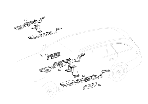 Cable Covers and Cable Ducts for 2021 Mercedes-Benz E63 AMG S #0