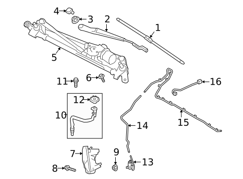 Wiper & Washer Components for 2020 Jaguar E-Pace #0