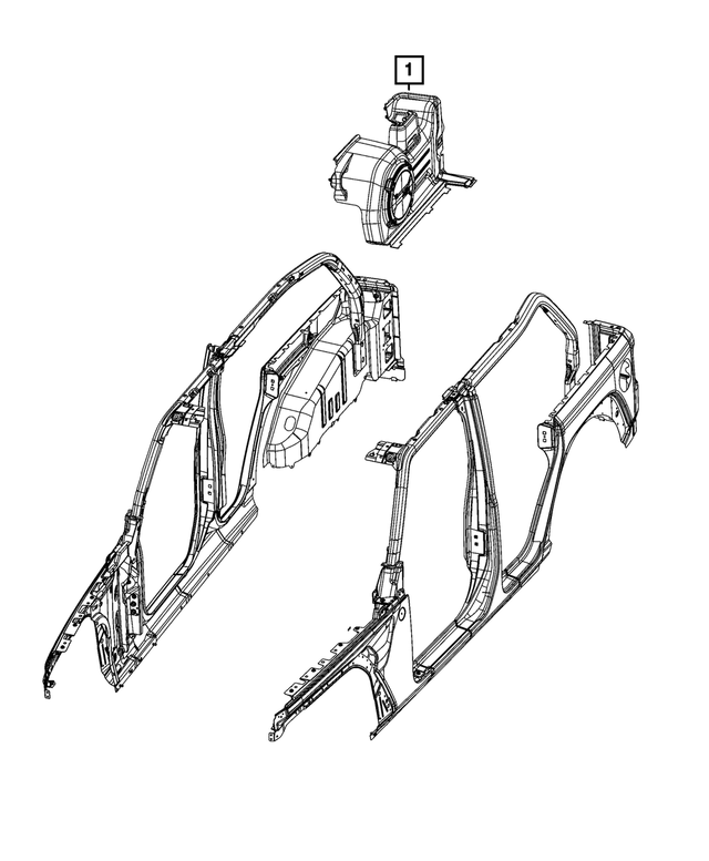 8AG95TX7AA - : Quarter Inner Lower Panel for Mopar Image