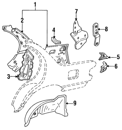 Inner Structure for 1993 Isuzu Stylus #0
