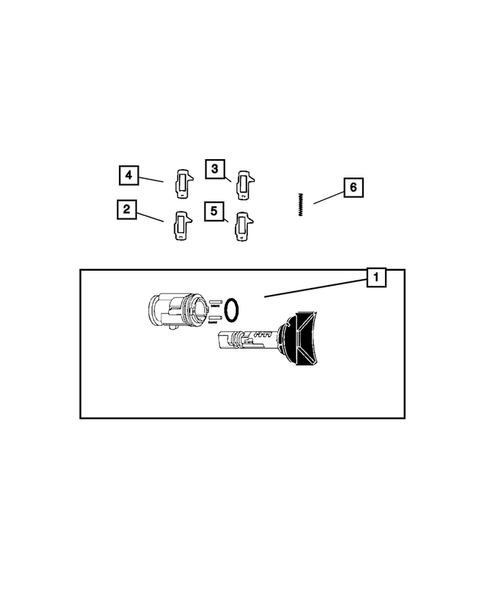 Lock Cylinders and Keys for 2008 Dodge Viper #2