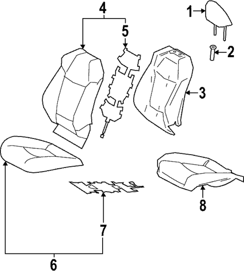 Driver Seat Components for 2023 Toyota bZ4X #2