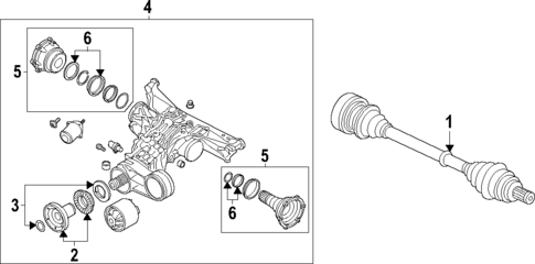 Rear Axle for 2022 Audi A6 Quattro #0